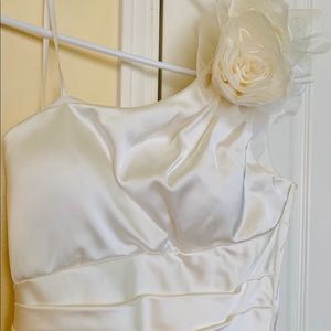 Betsy & Adam Dress- cream size 6